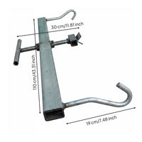 Greenhouse Arch Pipe Repair Tool Silver-Gray Adjustable Pipe Clamp Portable
