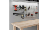 Heavy Duty Drill Holder Rack Space Saving Power Tool Organizer Easy to Install for Garage