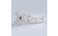 Zip Fastener Jig Silver Leather Corner Tool with Hex Key Portable for Workshop