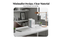 Multi-Compartment Desk organizer Space-Saving Stationery Holder No Assembly Required