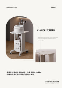 Mobile Beauty Cart with Wheels for Storage and Organization