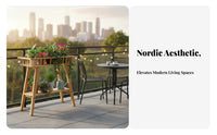 Multi-Tier Pot Shelf Nordic Aesthetic Flower Rack Stable and Sturdy for Balcony