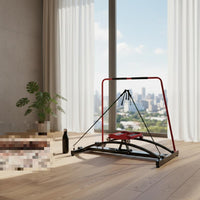 Indoor Ski Simulator Wheeled Carriage Ski Motion Curved Rails Fitness Simulator