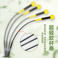 高尔夫挥杆教练棒超轻软杆身加重硅胶球头防滑橡胶握把热身练习器