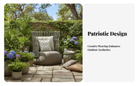 Waterproof Woven Patio Armchair All-Weather paddinged Single Armchair Water-Resistant paddings Outdoor Furniture Creative design for Relaxation Seekers, Garden lovers, Homeowners, Balcony, Courtyard, Porch, pool area