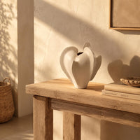 Irregular Vase Artisanal Irregular Form Geometric Vase Easy to Clean Decor Item for Model Home