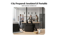 Water-Resistant Insulated Lunch Tote Waterproof Exterior Thermal Bag Detachable Shoulder Strap Food container Large Capacity for Office Workers, Commuters, School, trips, outdoor dinings, Potluck Parties