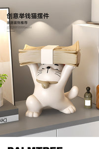 Lucky Cat Niche High-End Birthday Gift Entryway Desktop Ornament Store Front Decoration Office Decoration