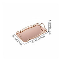 Atmosphere Shape Tray Food Grade Mirror Tray Easy to Clean Accessory for Table Display