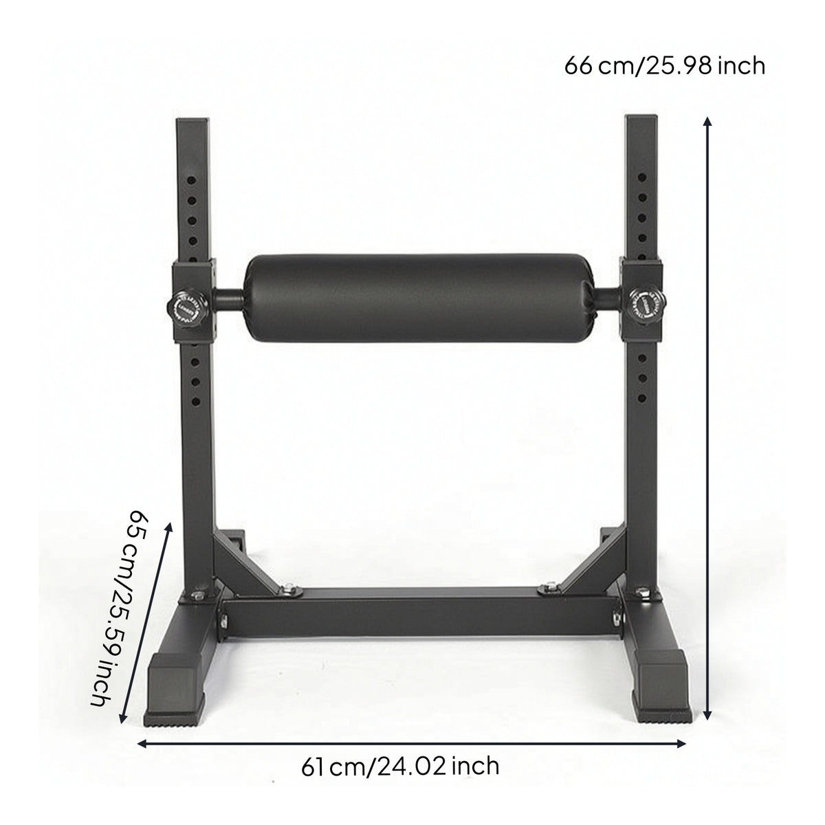 Single-Leg Squat Stand Adjustable Height Squat Roller Stand Comfortable Workout Station for Athletes