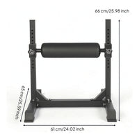 Single-Leg Squat Stand Adjustable Height Squat Roller Stand Comfortable Workout Station for Athletes