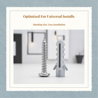 Automatic wall anchors for fast DIY