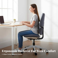 Ergonomic Saddle Stool Height Adjustable Desk Chair effortless Rolling Casters