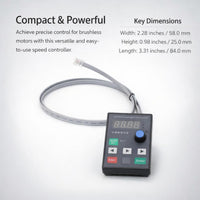 Intelligent Motor Controller, Handheld Speed Governor, 6-60V, 500W, Reversible Motor Driver, BY-BL01 - Image 2