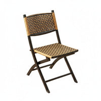 Woven Folding Recliner Foldable Design Lounge Chair Adjustable Backrest for Lawn