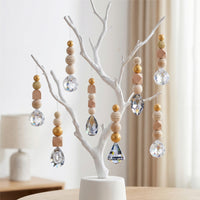 Wooden Bead Suncatcher Kit Diy Crystal Suncatcher Wooden Craft Set for Crafters, Beginners, Window, Porch, Garden