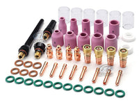 55PCS TIG Welding Torch Accessories Kit for WP17/18/26 with High-Temperature Resistant Glass Cups