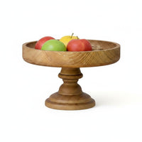Wooden Cake Stand Vintage Serving Ware Reusable Tableware for Party