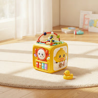 Musical Baby Activity Cube with Handle Developmental Activity Cube with Interactive Features Fine Motor Cognitive for Babies, Toddlers, Infants, Playroom