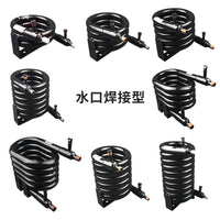 123456匹制冰机水冷空调套管蛇形冷凝器淡水散热器盘管蒸发器蛇炮
