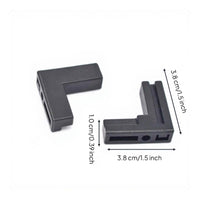 Vintage Aluminum Alloy Opening Screen Corner Bracket, Plastic Internal Angle Connector, Easy Installation, firm-fit, DIY Home Opening Accessories