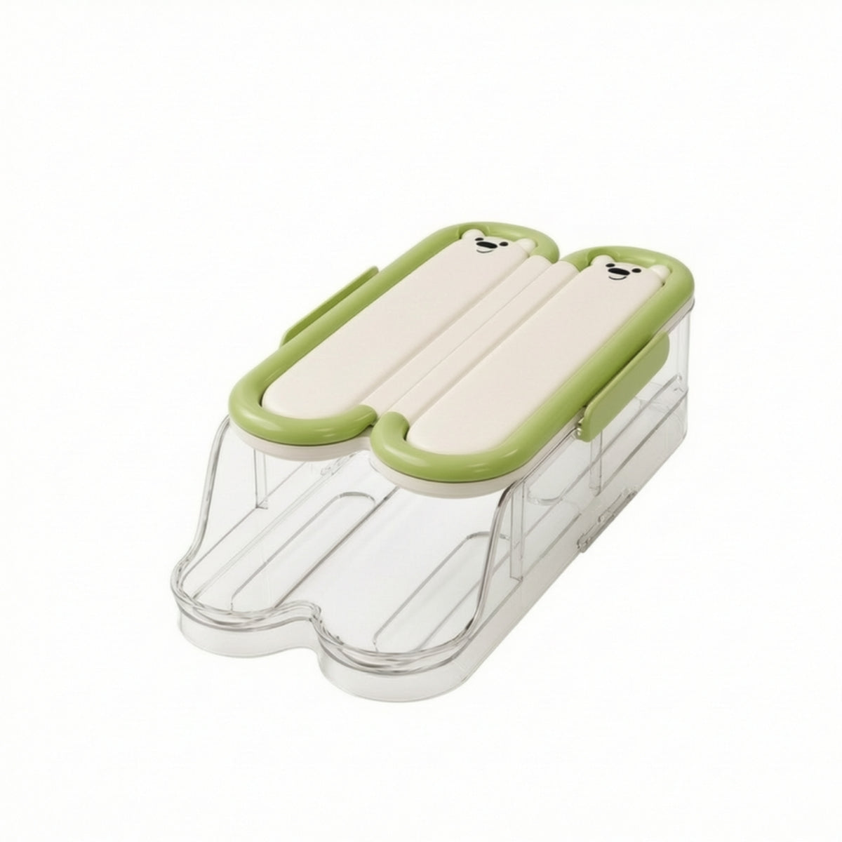 Clear Egg Storage Box with Lid Transparent Egg Storage Container Single-Layer Compact for Fridge