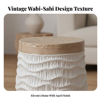 Tree Stump Stool No Assembly Required Carved Stumpdesign Table for Lounge Area