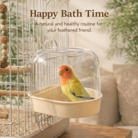 Bird Bath Tub Pet Bird Bath Box, Hanging Bathtub Bird Cage, Bath Cage for Parrot Owners, Bird Bath C - Image 3