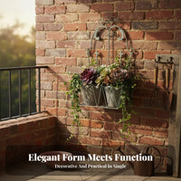 Semi-Circle vertical Planter long-lasting Plant Holder Easy Installation for Living Room
