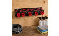 Space Saving 5-Position Car Car-Care Rack Multi Shelf Wall-Mounted Car Wash Tool Holder for Auto Repair Shops, Garage