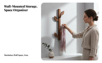 foliageDesign Hook Bar Space-Saving Wall-Mounted Rack Decorative for Living Room