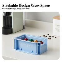 Stackable Utility Crate utilitarian & aesthetic Desktop Basket adaptable for Desk