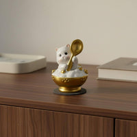 Decorative Feline Figurine Cute Feline Figurine Lightweight