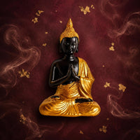 Sakyamuni Buddha Statue Resin Buddha Statue Hand-Painted Look for Altar