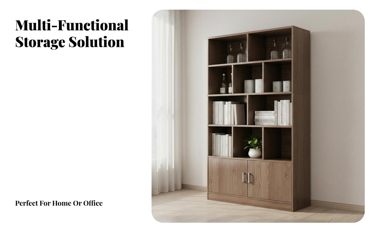 Large Capacity Floor Standing Wine Cabinet Stable Structure Living Room Storage Unit Good Load-Bearing Floor Standing Cabinet Long-Lasting Material for Tea Enthusiasts, Collectors, Office Workers, Home Bar, Study, Bedroom, Kitchen