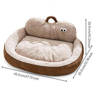Orthopedic cat bed provides support