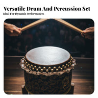 Lion Dance Drum Cowhide Drumhead Chinese Lion Dance Drum Traditional Design