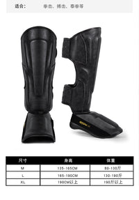 Professional Muay Thai Shin Guards with Instep Protection