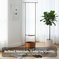 Rolling Closet with Shelves Minimalist Design Rolling Valet Stand with Shelves