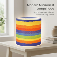 Foldable KD Lampshade for Bedroom, Cylinder Lamp Shade for Table Lamps, Softly Diffusing Light Lamp  - Image 2