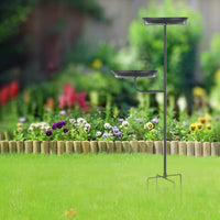 Bird Bath Feeder Combo Stable Base Outdoor Bird Bath Station Easy to Assemble