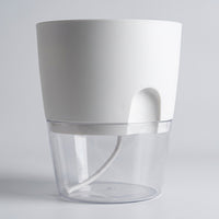 Plant Pots for House Plants with Self Watering System, Pack of 3 Indoor Plant Pot for Outdoor Plants, Transparent Water Storage Flower Pots