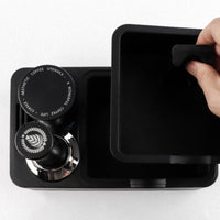 Espresso Tamping Station Multi-Function Portafilter Holder Base Built-in Storage