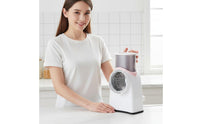 Interchangeable Blades Drum Grater Cutter Easy to Clean Multifunctional Vegetable Cutter Large Feed Chute Manual Rotary Cheese Grater