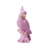 Parrot Figurine Feather-Textured Home Decoration Perched