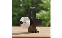 Adjustable LP Cleaning Bracket with Star Knob Simple Vinyl Album Cleaning Stand Easy to Use LP Album Bracket Anodized Silver for Home Studios