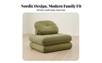 Armless Block Sofa Sectional Design Living Room Furniture Unrestricted Combination Lowheight for Young Adults, Homeowners