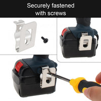 6pcs电动钻头工具挂钩适用dewlat N268241工具皮带夹配螺丝WT01