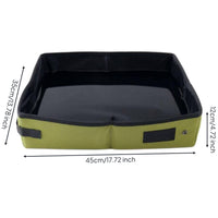 Foldable Cat Pet Waste Container Lightweight Portable Pet Toilet for Outdoor, Car