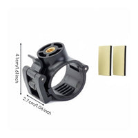 Adjustable Design 1/4 Inch Screw Mount Clamp Easy Installation Fishing Light Bracket Quick Release Two-Wheeler Light Holder Fast Disassembly for Fishermen, Photographers